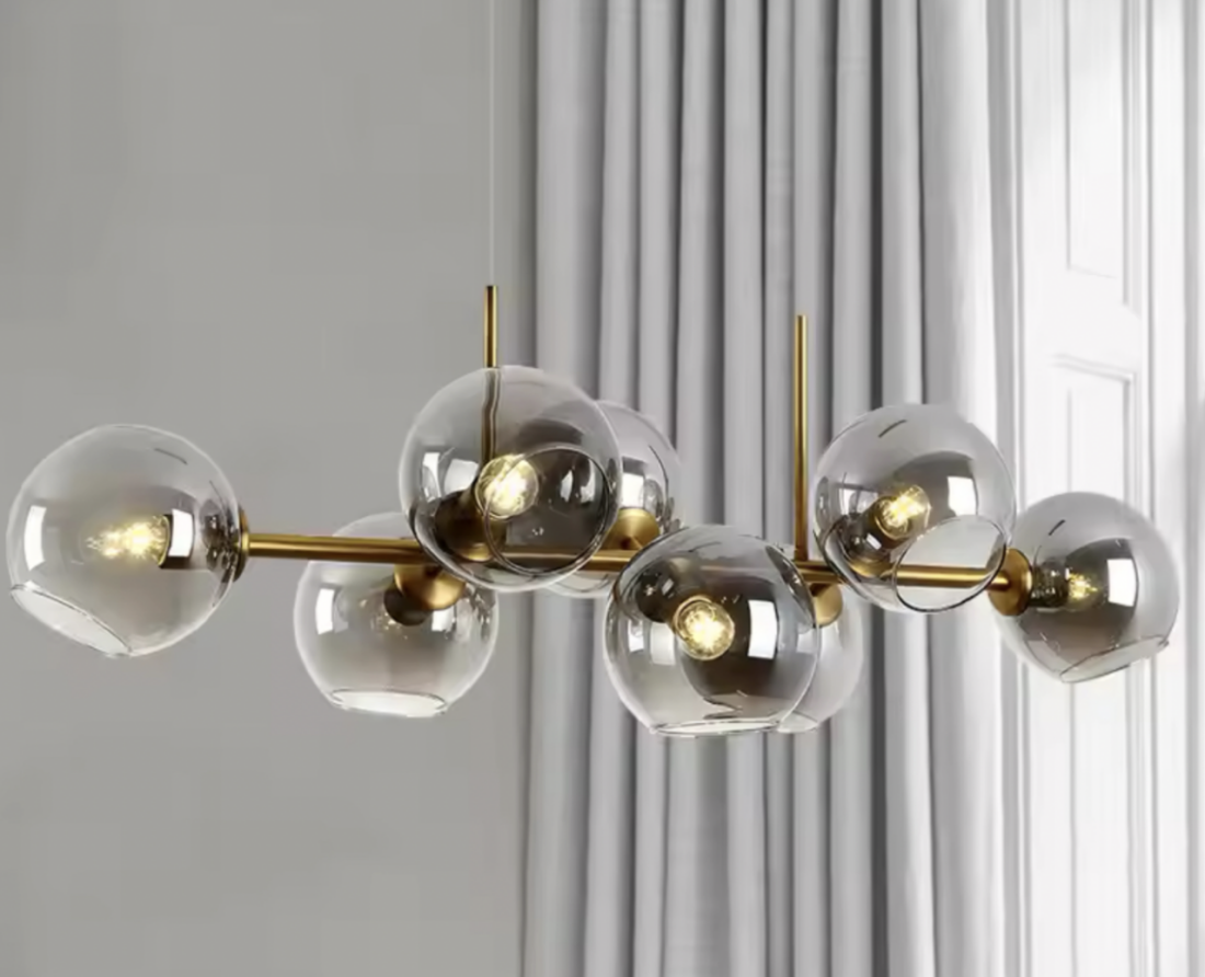 Lustra cu Glob, MODEST Grand, 8xE27, Auriu, Metal Lustre Moderne Default Title Alessandro Design