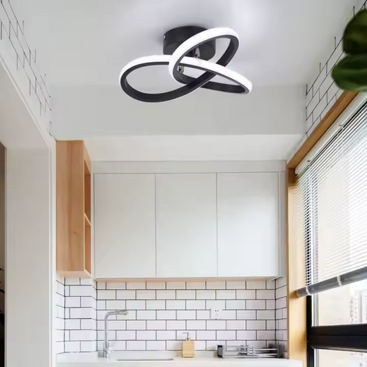 Lustra LED VERTEX Infinitum 26W, Lumina Rece/Calda/Neutra, Negru