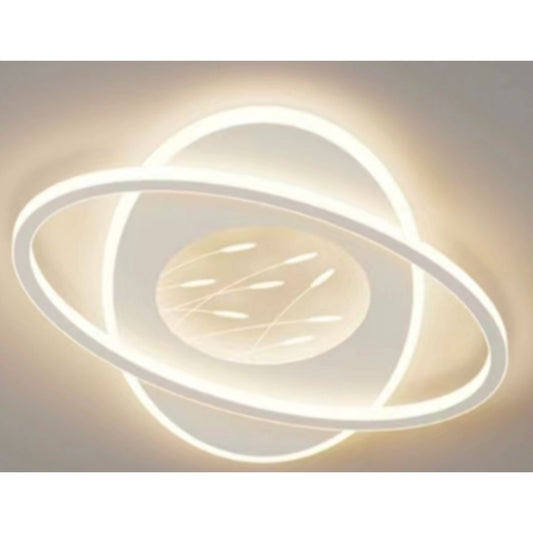 Lustra LED cu telecomanda VOLTA 96W, Ovala, lumina Rece/Calda/Neutra, Dimabila, Alb Lustre LED cu Telecomanda Default Title Alessandro Design