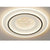 Lustra LED cu telecomanda LINEA ELEGANZA, 125W, 2 Cercuri, lumina Rece/Calda/Neutra, Dimabila, Negru