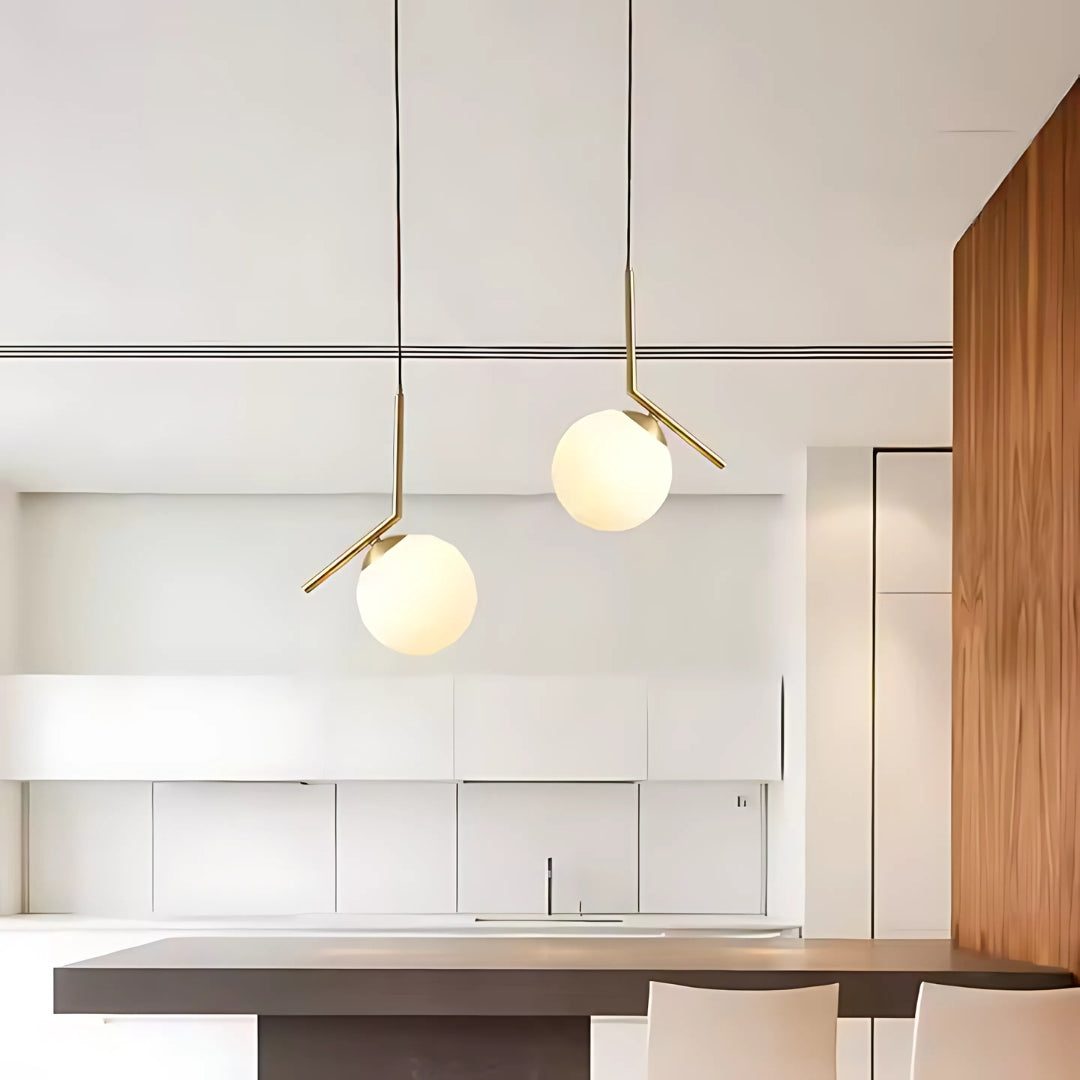 Pendul Joshua 1x E27 Alb Auriu