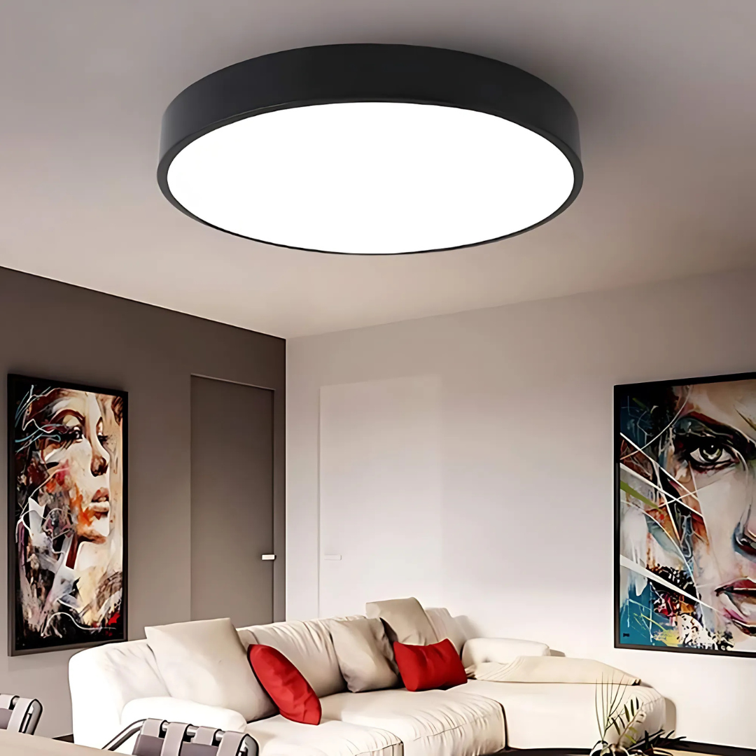 Plafoniera LED LUMA, 48W, Lumina Rece, Negru
