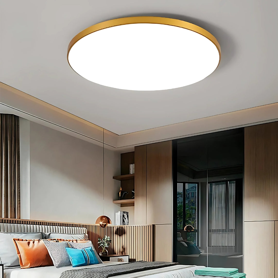 Plafoniera LED SOLIS 37cm 33W Lumina Rece Auriu Plafoniere LED Default Title Alessandro Design
