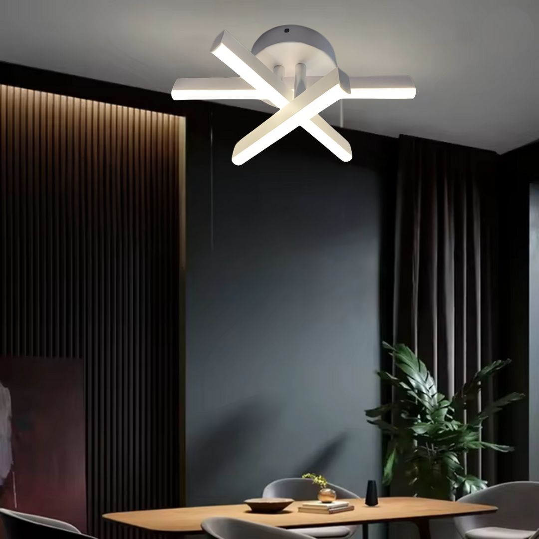Lustra LED Diego, 26W, Alb, Metal, Lumina Rece/Calda/Neutra Lustre LED Default Title Alessandro Design