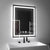 Oglinda LED Rectangulara 45x60cm Verite MotionGlow Marcello Sistem Dezaburire Ceas & Termometru Dimabila
