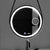 Oglinda LED Rotunda Senzor MotionGlow Micah Marcello 60 cm Sistem Dezaburire Ceas & Termometru Lupa Cosmetica Dimabila