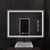 Oglinda LED Rectangulara 120x80cm Verite Imperial Silver Motion Glow Marcello Sistem Dezaburire Ceas & Termometru Dimabila