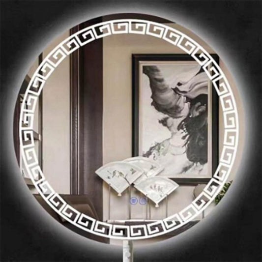 Oglinda LED Rotunda, Colectia Marcello Funghi, cu functie dezaburire si sistem touch