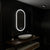 Oglinda LED Ovala 50x80cm Eminence MotionGlow Marcello Sistem Dezaburire Ceas & Termometru Dimabila