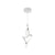 Pendul LED 24W, Cristal, Crom 7014CH