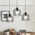 Lustra Forma Prism, Geo Trio, 3xE27, Negru, Metal