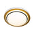 Plafoniera LED Galina 96W, Plastic, Alb, Negru si Auriu