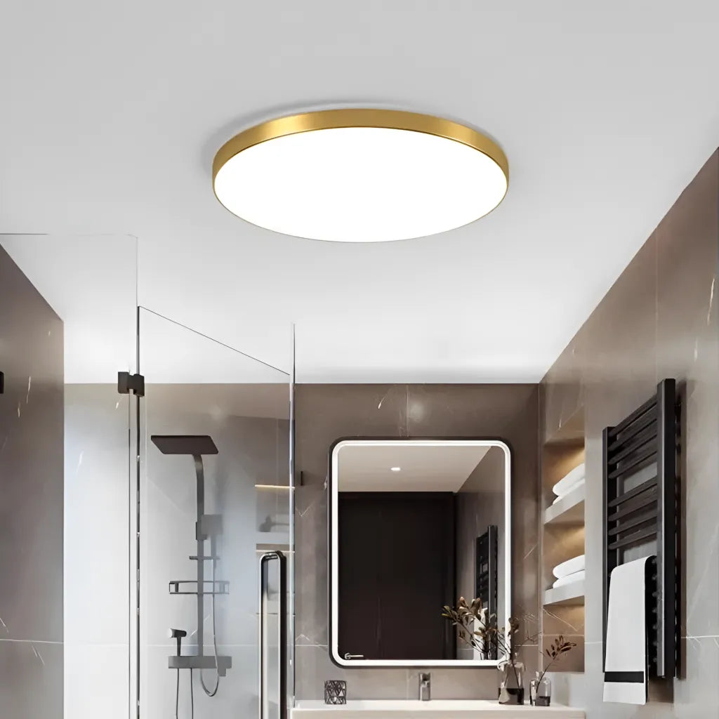 Plafoniera LED SOLIS 37cm 33W Lumina Rece Auriu Plafoniere LED Default Title Alessandro Design