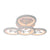 Lustra LED cu Telecomanda DAISY ,4 Elemente, 49W, Lumina Rece/Calda/Neutra, Dimabila, Alb cu Cristal