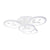 Lustra LED cu Telecomanda DAISY ,4 Elemente, 49W, Lumina Rece/Calda/Neutra, Dimabila, Alb cu Cristal