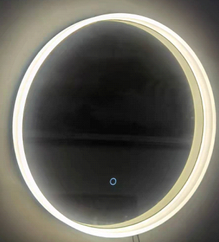 Oglinda LED Rotunda 50x50cm Colectia Marcello Funghi Sistem Touch, Lumina calda,rece