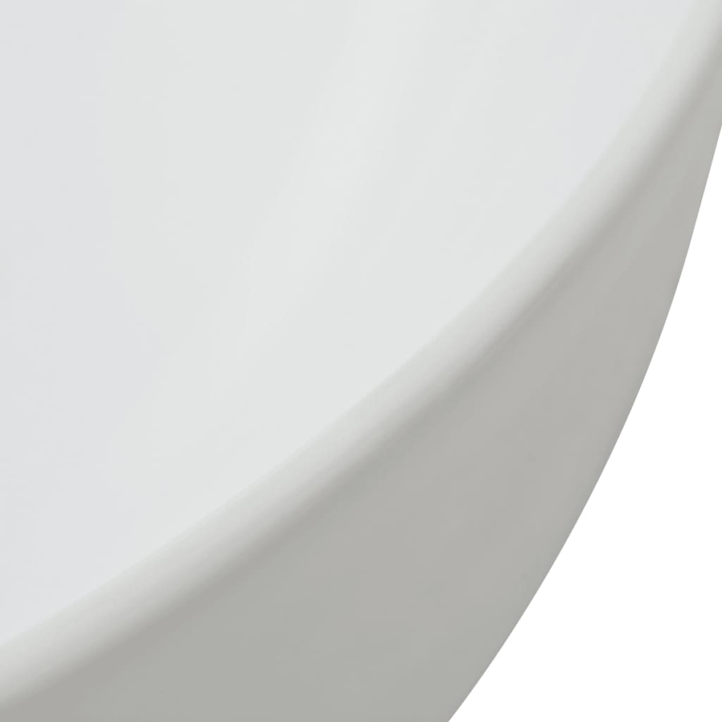 Chiuveta baie din ceramica, triunghiulara, 50,5x41x12 cm, alb