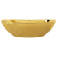 Chiuveta cu preaplin, auriu, 58,5 x 39 x 21 cm, ceramica