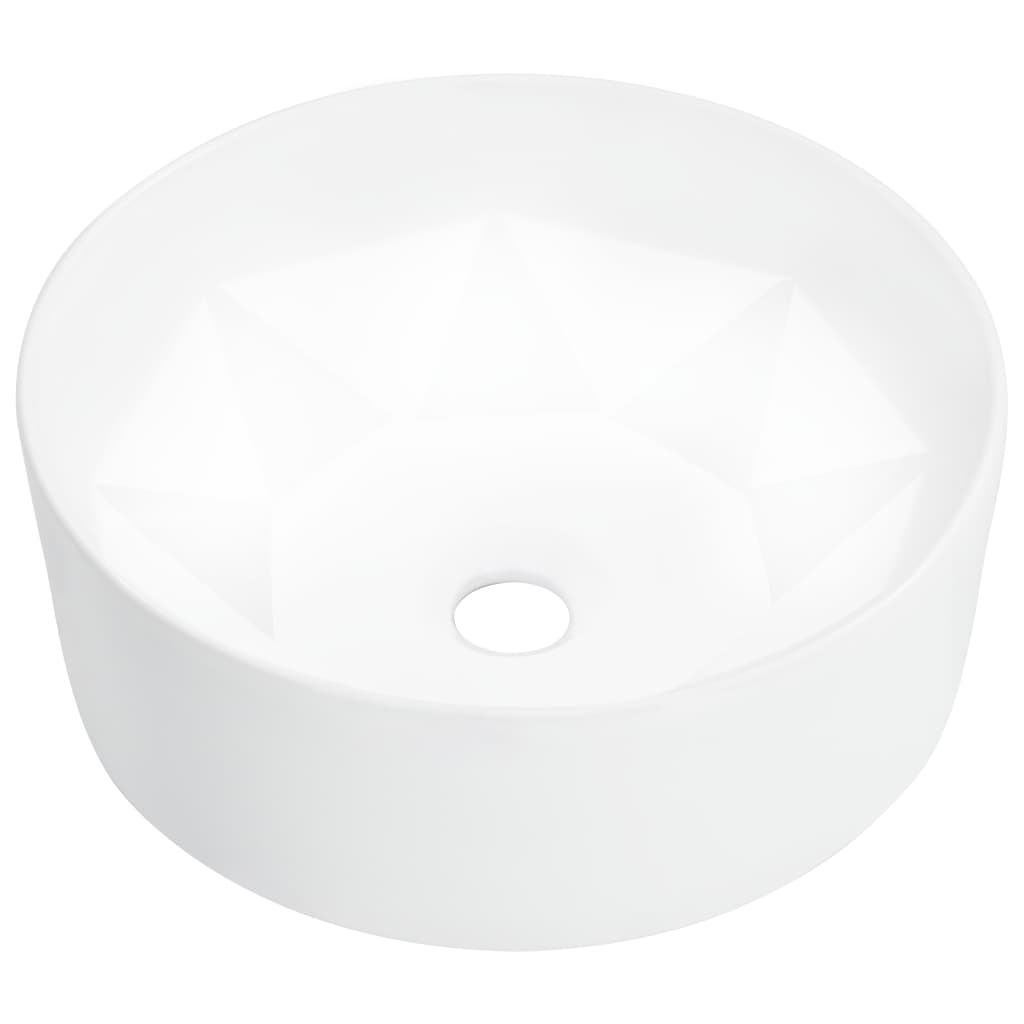 Chiuveta de baie, alb, 36 x 14 cm, ceramica