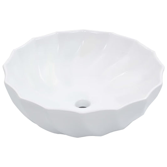 Chiuveta de baie, alb, 46 x 17 cm, ceramica