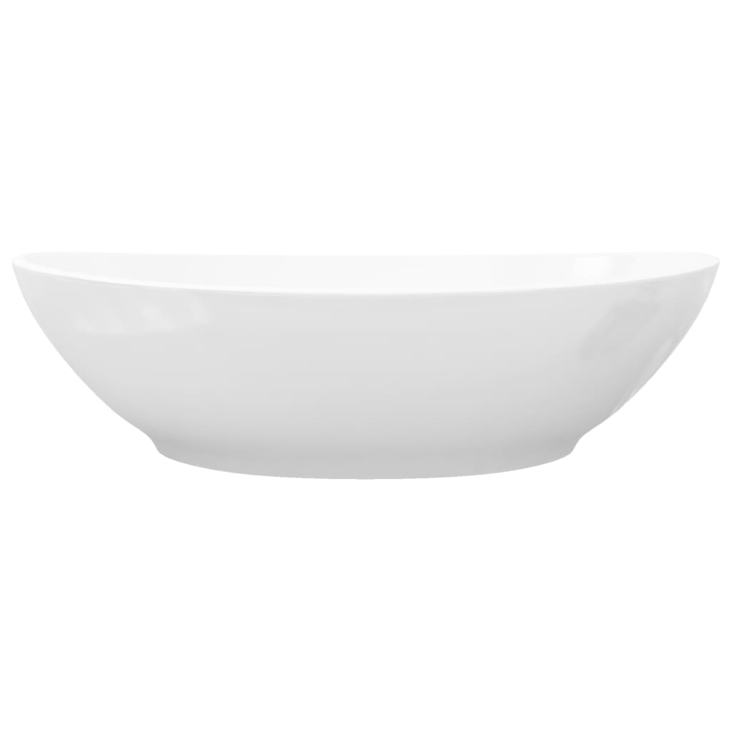 Chiuveta ovala, alb, 40 x 33 cm, ceramica premium