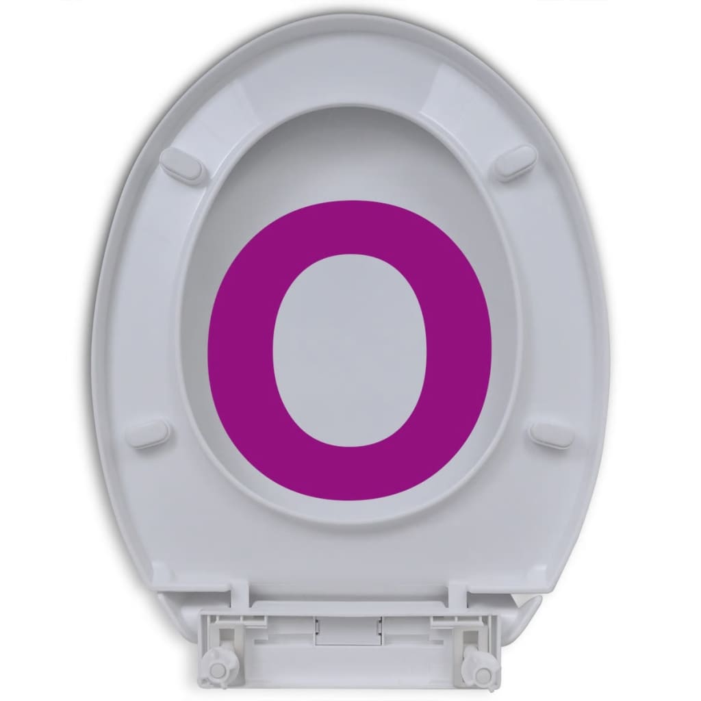 Capac WC cu inchidere silentioasa, alb, oval
