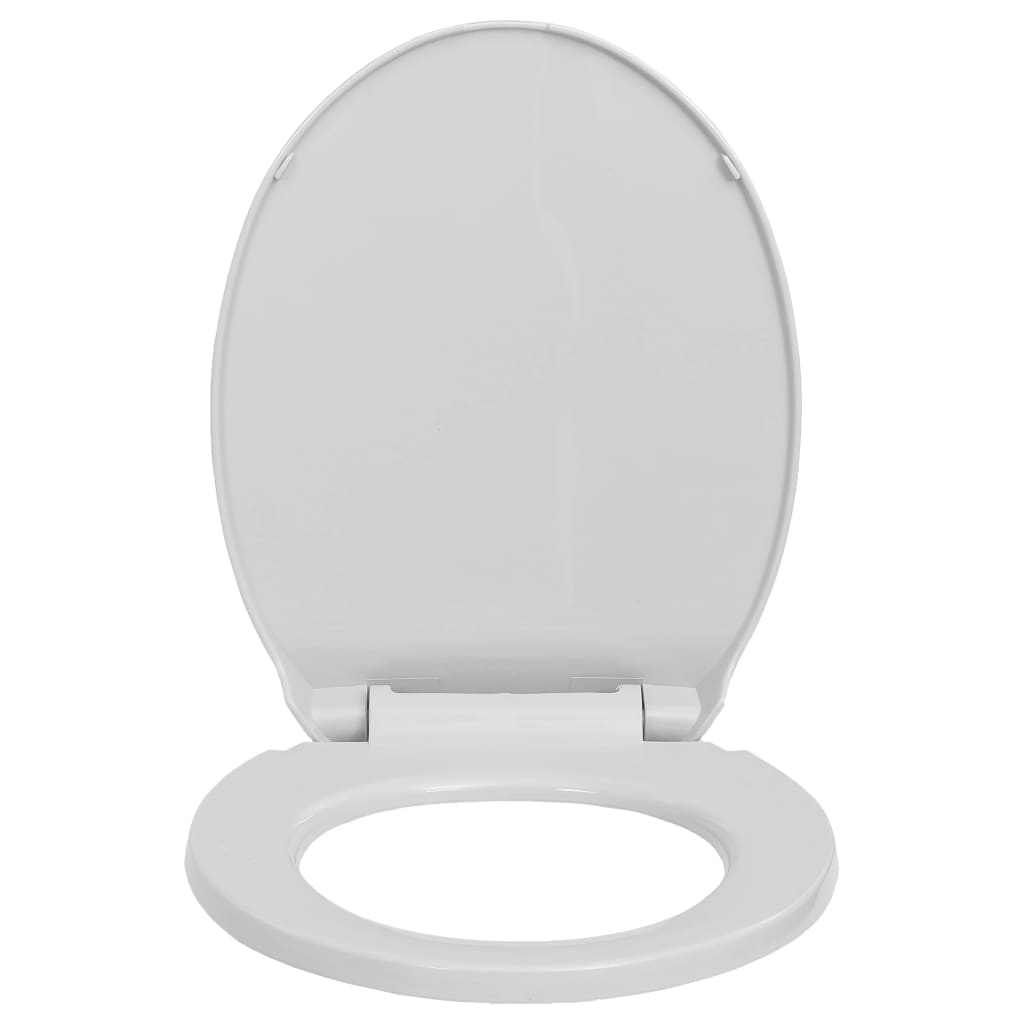 Capac WC cu inchidere silentioasa, eliberare rapida, gri, oval