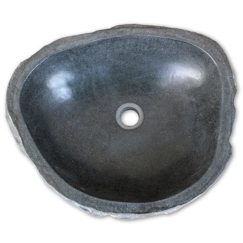 Chiuveta din piatra de rau, 30-37 cm, oval