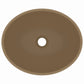 Chiuveta de lux, crem mat, 40 x 33 cm, ceramica, forma ovala