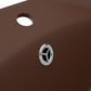 Chiuveta lux, preaplin maro inchis mat 58,5x39 cm ceramica oval