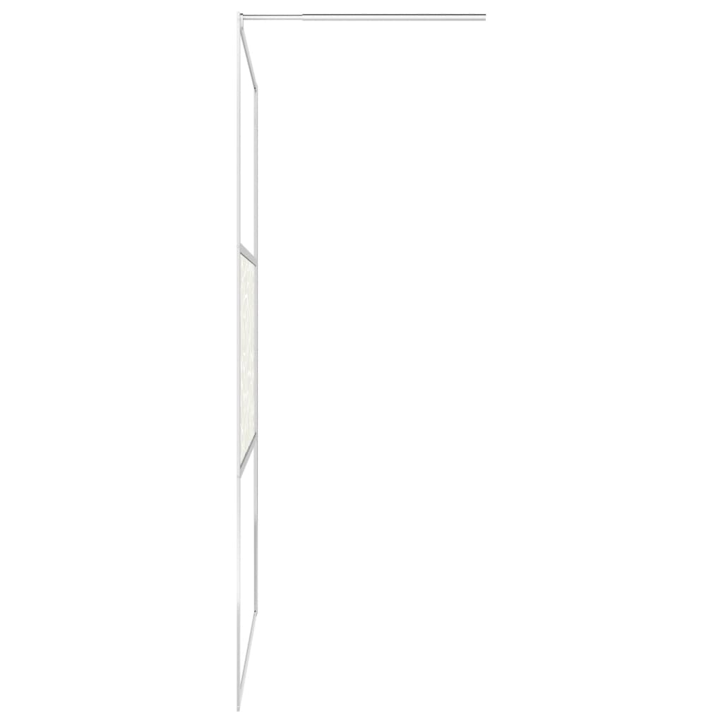Paravan de dus walk-in, 115 x 195 cm, sticla ESG, model piatra