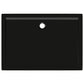 Cadita de dus dreptunghiulara din ABS, negru, 70x100 cm