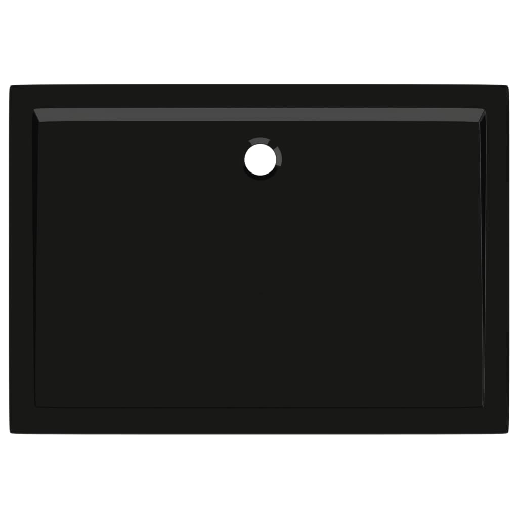 Cadita de dus dreptunghiulara din ABS, negru, 70x100 cm