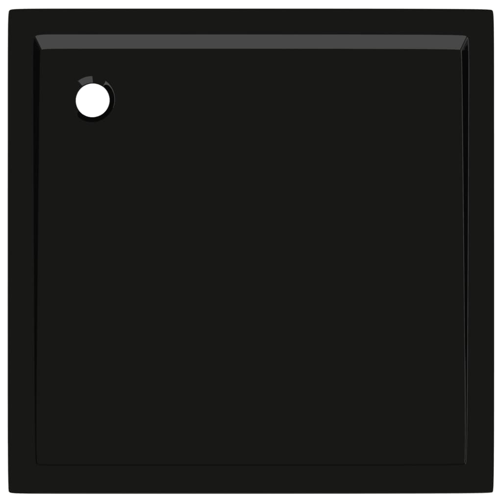 Cadita de dus patrata, negru, 80x80 cm, ABS